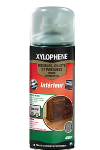 Xylophene traitement bois aérosol Intérieur 